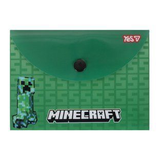 Папка-конверт Yes Minecraft Creeper B7 на кнопке