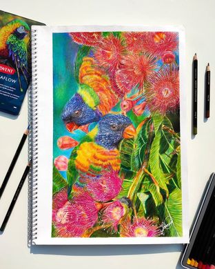 Набір кольорових олівців Colour Chromaflow, металева коробка, 24 штуки, Derwent