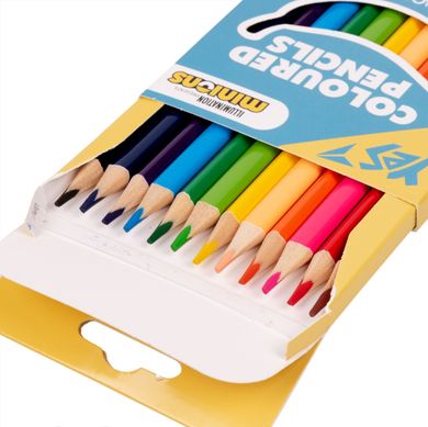 Набор цветных карандашей Minions, 12 цветов, YES