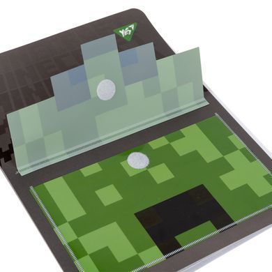 Папка с 20 файлами Minecraft, A4, с фронтальным карманом, Yes