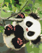 Картина за номерами Грайлива панда, 40х50 см, Brushme BS51959 зображення 1 з 2
