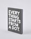 Блокнот Graphic L, Everything Starts From A Dot, 16,5х22 см, 120 г/м&sup2;, 128 листов, Nuuna 52156 фото 1 с 5