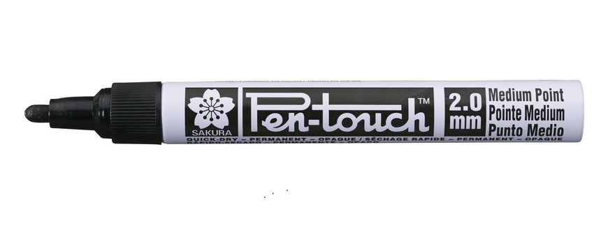 Маркер Pen-Touch Чорний, середній (Medium) 2 мм, Sakura