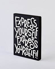 Блокнот Graphic L, Express Yourself, 16,5х22 см, 120 г/м², 128 листов, Nuuna