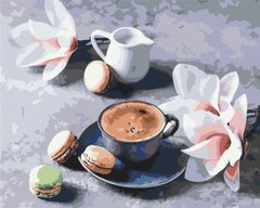 Картина по номерам Кофе и магнолии, 40x50 см, Brushme