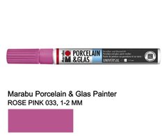 Маркер для кераміки холодної фіксації, Рожевий, 1-2 мм, Marabu