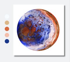 Набір Mini Fluid Art Box Оранжево-синій (1 картина), 30 см