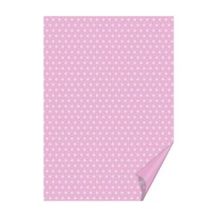 Бумага с рисунком Звезды А4, 21х29,7 см, 300г/м², односторонний, розовый, Heyda