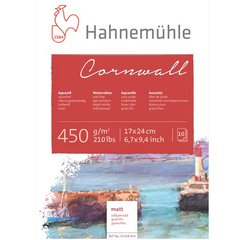 Альбом-склейка для акварелі Cornwall, 24x32 см, 450 г/м², CP, 10 аркушів, Hahnemuhle