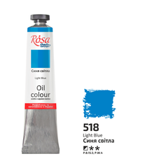 Фарба олійна, Синя світла, 45 мл, ROSA Studio