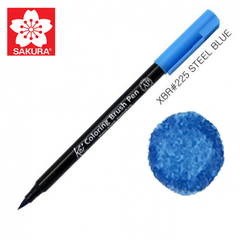 Маркер-пензель акварельний KOI, Синьо-сталевий (225), Sakura
