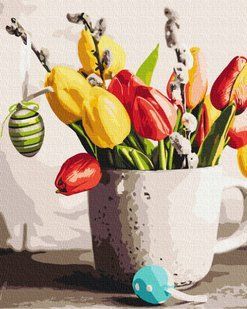 Картина за номерами Пасхальний букет, 40x50 см, Brushme
