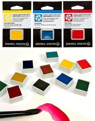 Краска акварельная Daniel Smith полукювета 1,8 мл Rose of Ultramarine