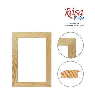 Багетна рама 50x70 см, основа брус 17х40 мм, плоска, клеєна, Rosa Studio