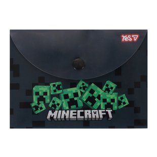 Папка-конверт Yes Minecraft Creepers B7 на кнопке