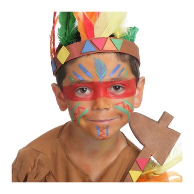 Тематическая палитра красок для грима Индейцы, 4 цвета, GrimTout
