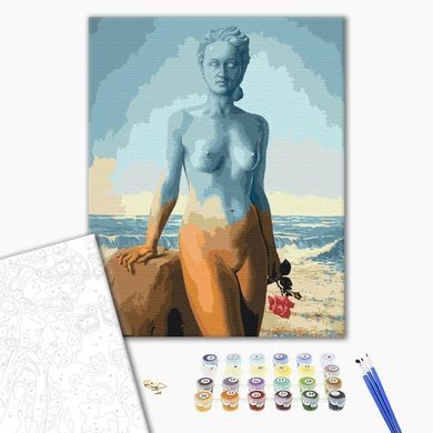 Картина по номерам Красивый корабль. Рене Магритт, 40х50 см, Brushme