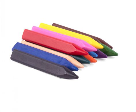 Набір кольорових воскових тригранних олівців JOVI JUMBO EASY GRIP 12 штук