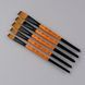 Кисть Flame 1368F, №14, cинтетика, плоская, короткая ручка, Rosa 4823098534426 фото 3 с 6