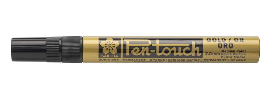 Маркер Pen-Touch Золото, средний (Medium) 2 мм, Sakura