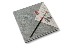 Блокнот для акварели PRO Stonebook, 19,5x19,5 см, 300 г/м2, 32 листа, 100% хлопок, Smiltainis