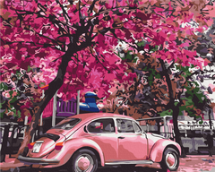 Картина по номерам Цветущая парковка, 40x50 см, Brushme