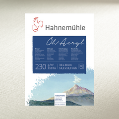 Альбом-склейка для олії та акрилу Oil & Acrylic, 18x24 см, 230 г/м², 10 аркушів, Hahnemuhle