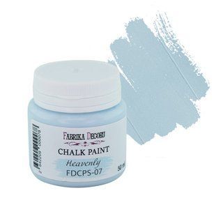 Крейдяна фарба Chalk Paint Небесна, 50 мл, Fabrika Decoru