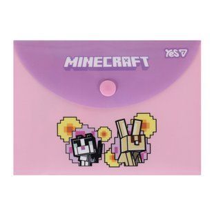 Папка-конверт Yes Minecraft Spring B7 на кнопке