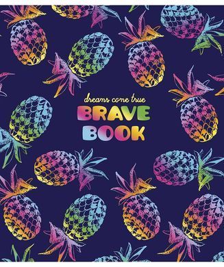 Тетрадь ученическая Brave book А5, 12 листов в линию, покрытие Soft Touch, флуоресцентная обложка, Genius