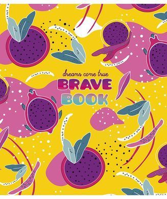 Тетрадь ученическая Brave book А5, 12 листов в линию, покрытие Soft Touch, флуоресцентная обложка, Genius