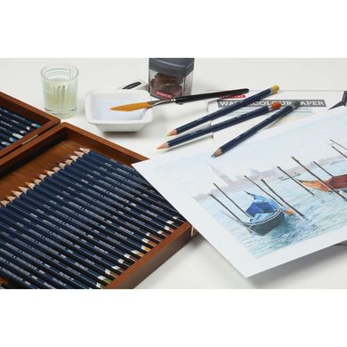 Олівець акварельний Watercolour, (28) Фаянсовий синій, Derwent