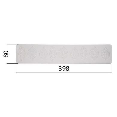 Силіконовий килимок №17, Листя асорті, 8 x39,8 см, Fabrika Decoru