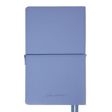 Щоденник датований 2026, 12х20 см, 352 сторінки, блакитний, м'який, Glory, Leo Planner
