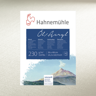 Альбом-склейка для масла и акрила Oil & Acrylic, 18x24 см, 230 г/м², 10 листов, Hahnemuhle