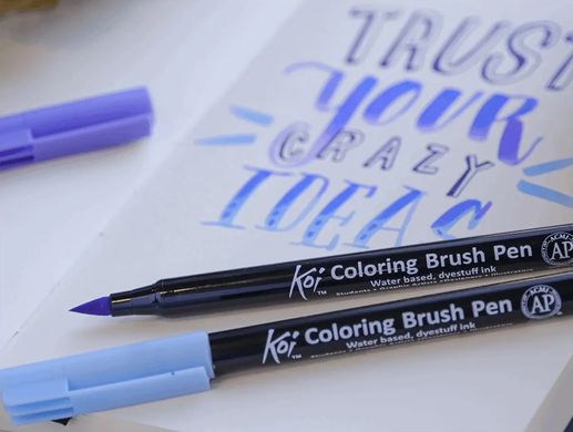 Набор маркеров Koi Coloring Brush Pen, 12 шт, Sakura