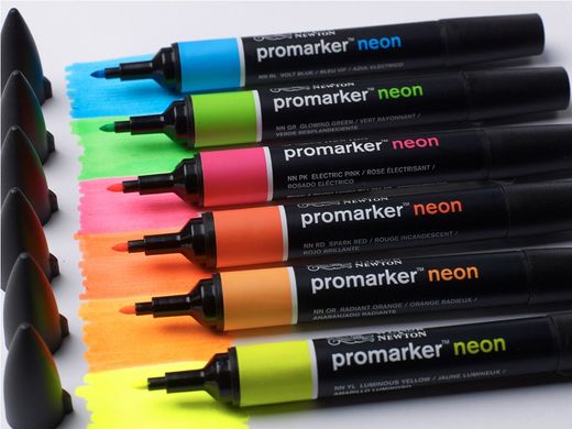 Набір двосторонніх маркерів, Promarker, Неон, 6 шт, Winsor & Newton