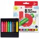 Набір дитячих воскових олівців, 8 кольорів, екстра товсті, Bruynzeel 8712079420871 зображення 2 з 2