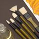Кисть Amber 2306FR, №4, щетина, овальная, длинная ручка, Rosa 4823098533443 фото 4 с 6