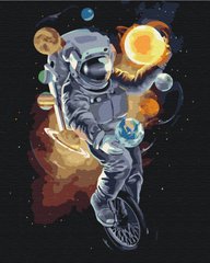 Картина по номерам Космический жонглер, 40x50 см, Brushme