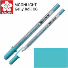 Ручка гелева MOONLIGHT Gelly Roll 06, Зелено-блакитна, Sakura