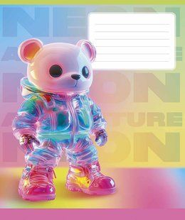 Тетрадь ученическая, 18 листов, в клетку, ВД-лак, Neon toys, Star