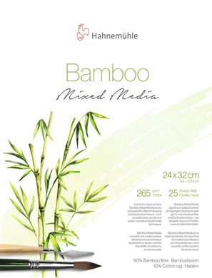 Альбом-склейка для различных техник рисования Bamboo Mixed Media, 24x32 см, 265 г/м², 25 листов, Hahnemuhle