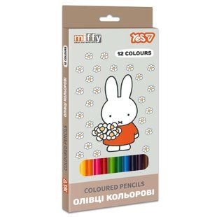 Олівці кольорові Yes Miffy, 12 кольорів