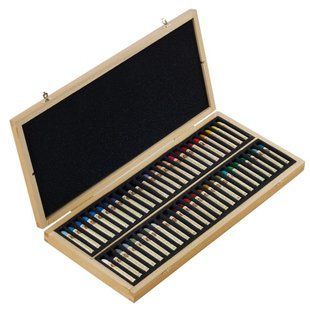 Набор масляной пастели Sennelier серия "A L'huile" Artist Set, 50 цветов, дерево