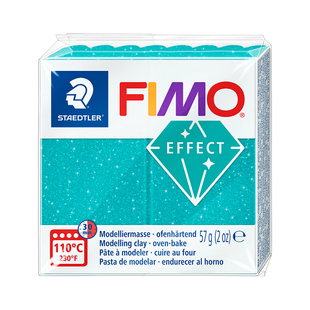 Пластика Effect, Бирюзовая галактика, 57 г, Fimo