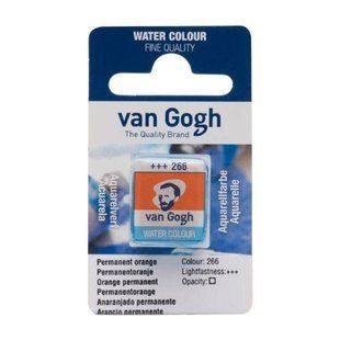 Краска акварельная Van Gogh (266), Оранжевый устойчивый, кювета, Royal Talens