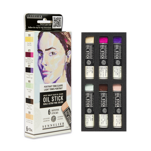 Набір олійної пастелі Sennelier Light Tones Portrait, 6 шт, картон