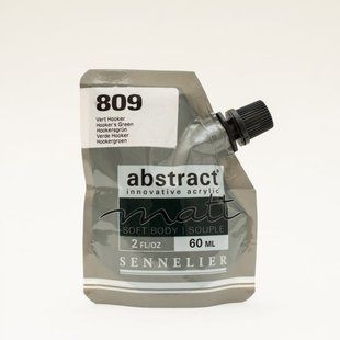 Фарба акрилова Sennelier Abstract, Зелений Хукера №809, 60 мл, дой-пак, матова