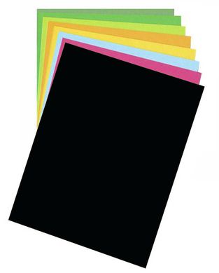 Папір для дизайну Fotokarton B2, 50x70 см, 300 г/м2, №90 чорний, Folia